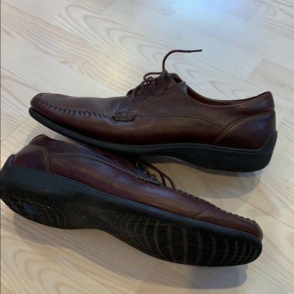 💕x2HP💕Men’s Brown leather lace up dress shoes - Picture 3 of 8